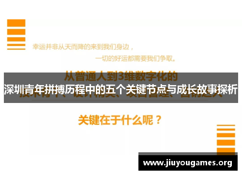 深圳青年拼搏历程中的五个关键节点与成长故事探析 深圳青年拼搏历程中的五个关键节点与成长故事探析